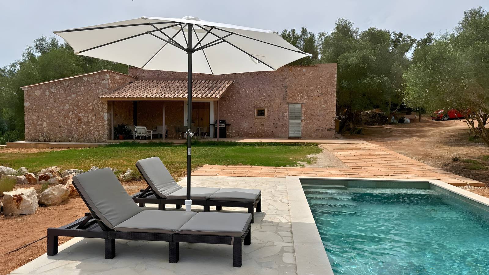 Villa Biniali mit privatem Pool und zwei Schlafzimmern in Costitx, Mallorca Inselmitte