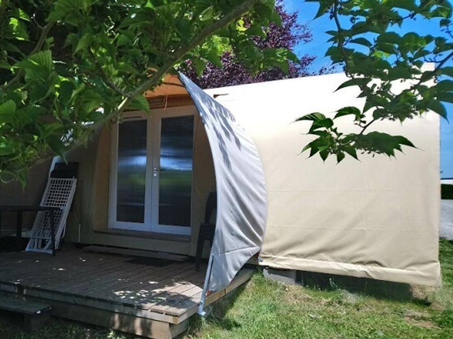 Camping Paradis Arada Parc - Bungalow 4 personen - Coco Nature , 2 Zimmer 4 Personen ohne Sanitäranlagen in Sonzay, Tours und Umgebung
