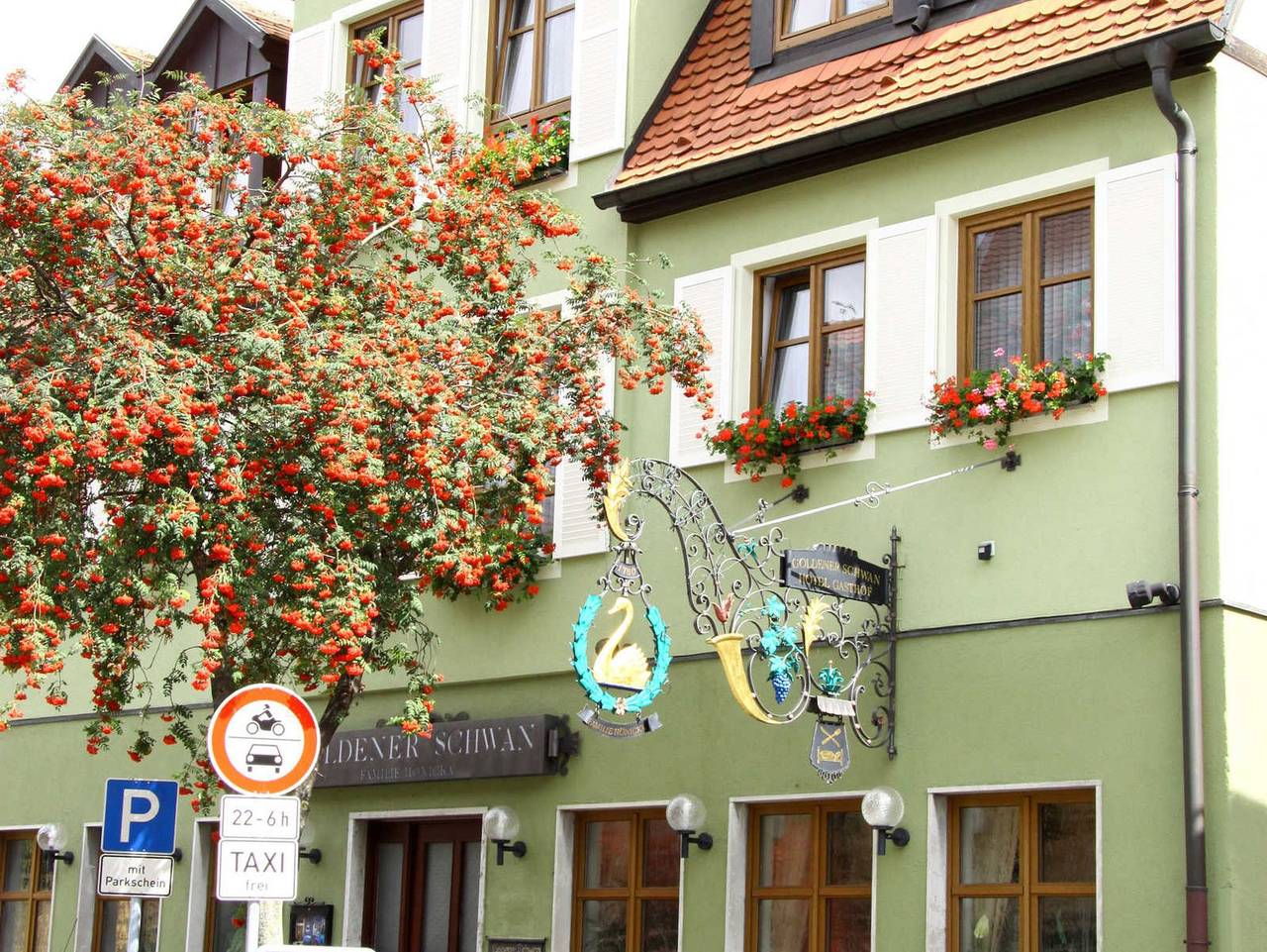 Hotel-Garni Goldener Schwan in Bad Windsheim, Steigerwald