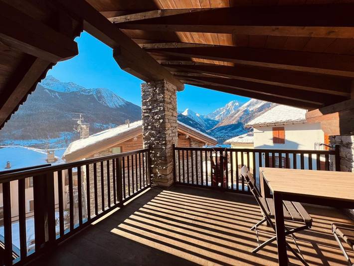 Appartamento per 8 persone, con Balcone e Terrazza nonché Panorama a Comune di La Salle