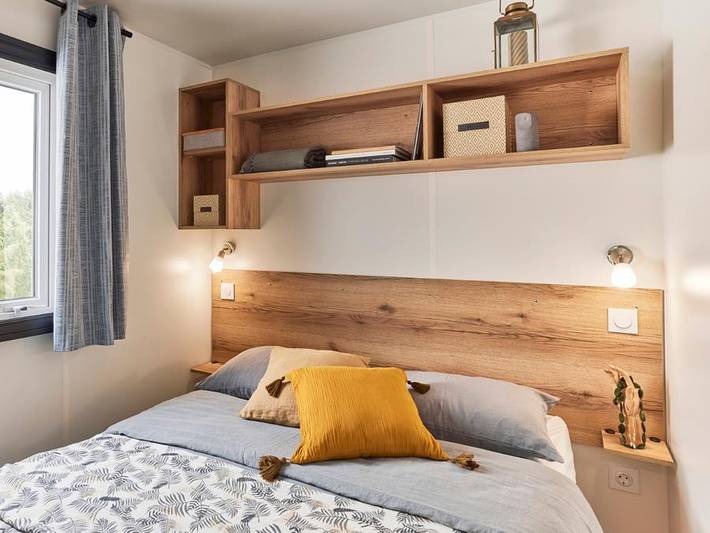 Camping du lac Pouzauges - Mobilheim 4 personen - Eden Duo - 2 Schlafzimmer + Tv in Le Boupère, Fontenay-le-Comte