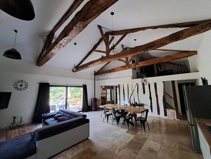 Location de vacances pour 10 personnes, avec jardin ainsi que balcon et piscine dans Saramon - 2