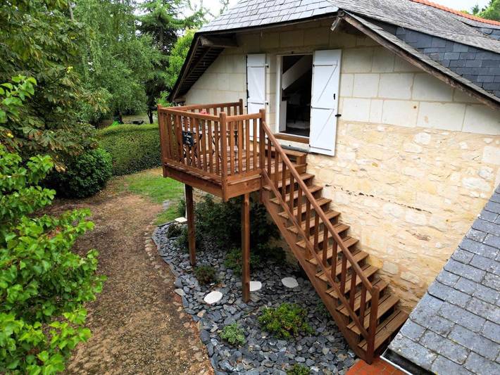 Appartement de vacances pour 2 personnes, avec piscine ainsi que terrasse et jardin