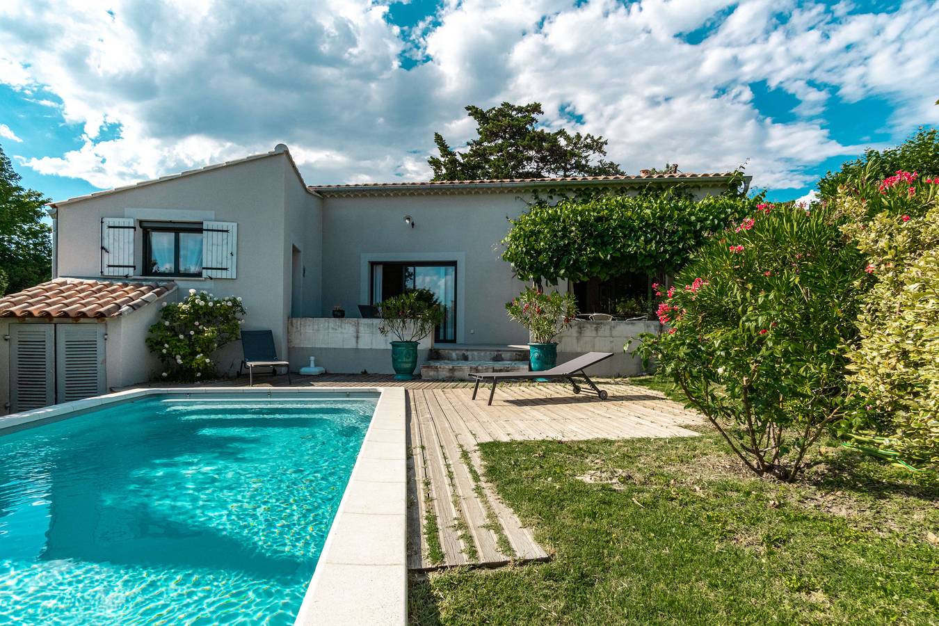 La Verdière -  Contemporary house with garden and private pool in L'Isle-sur-la-Sorgue, Vaucluse
