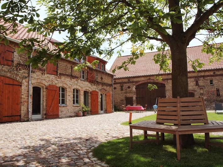 Ferienwohnung für 6 Personen, mit Terrasse und Garten sowie Ausblick in Michendorf