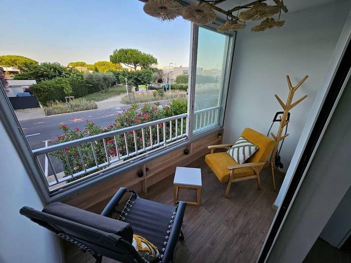 Gîte pour 4 personnes, avec Balcon dans Office de Tourisme de Mauguio Carnon - 4