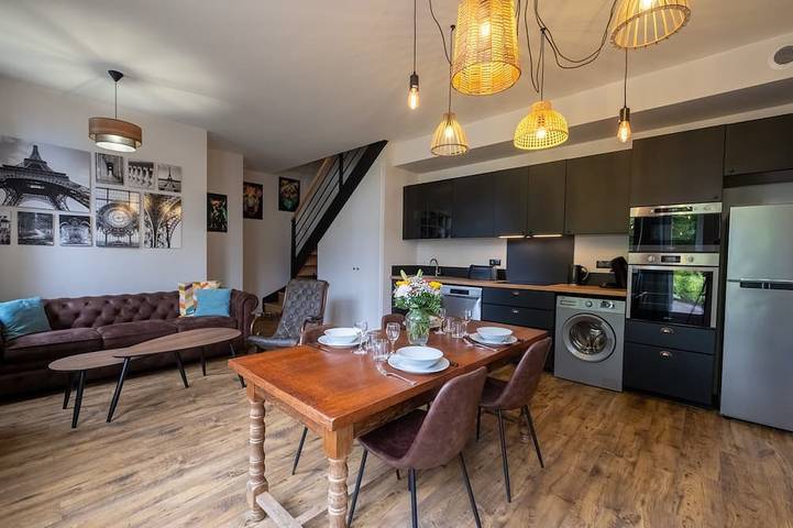 Maison de vacances pour 5 personnes, avec Terrasse ainsi que Jardin et Piscine à Linxe