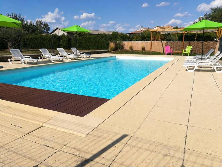 Maison de vacances pour 6 personnes, avec Terrasse ainsi que Jardin et Piscine