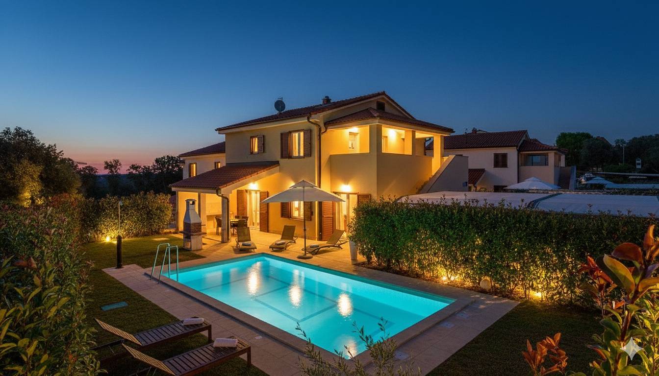 Villa für 10 Personen mit Balkon in Banjole, Südküste Istrien