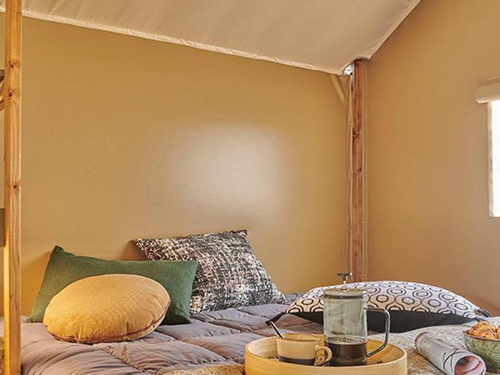 Camping L'Etang Blanc - Lodge 4 personen - Lodge 2 Schlafz. 4 Pers. in Seignosse, Côte d’Argent