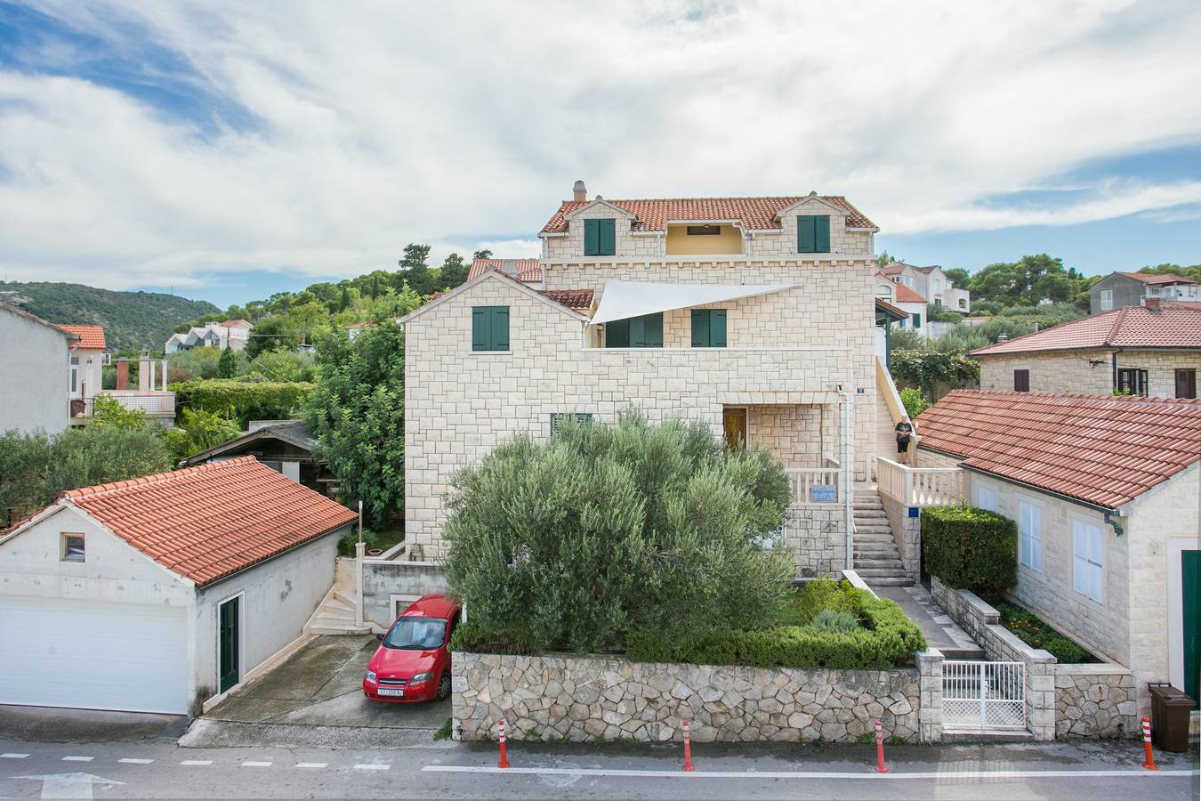 Cały apartament, Dwupokojowy apartament z tarasem i widokiem na morze Postira (Brač) A-739-c in Postira, Brac