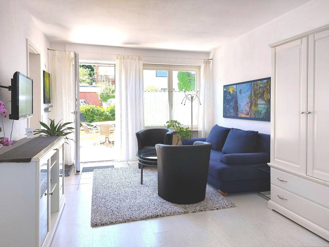 Appartamento intero, Appartamento 'D3, 40mq' con giardino privato e Wi-Fi in Costanza, Obersee (Bodensee)