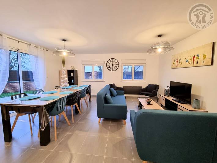 Gîte pour 7 personnes, avec jardin dans le Nord-Pas-de-Calais