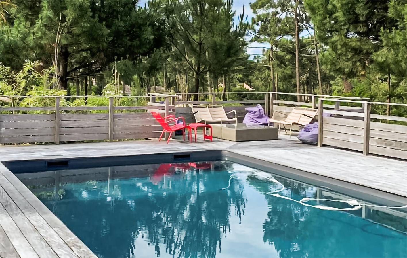 Oasis junto a la playa con piscina y wifi, cerca de la playa, a 2 km de distancia. in Le Canon, Lège-Cap-Ferret