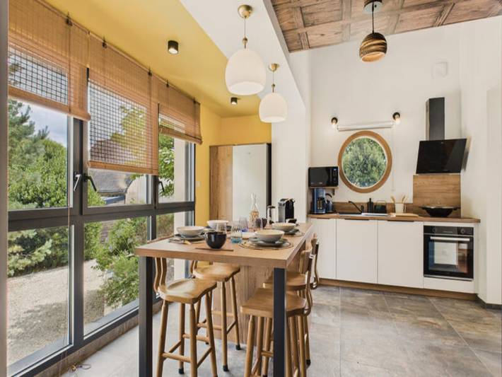 Gîte pour 4 personnes, avec jardin, animaux acceptés dans le Golfe du Morbihan