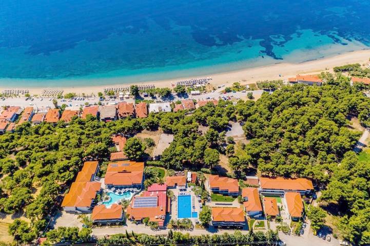 Resort per 2 persone, con Balcone e Terrazza nonché Giardino e Piscina nella Penisola Calcidica