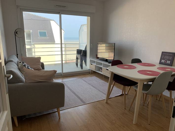 Gîte pour 4 personnes, avec balcon dans Plage Centrale (Fort-Mahon-Plage)