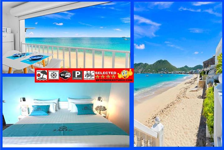 Gîte pour 2 personnes, avec balcon et vue dans Baie de Grand Case