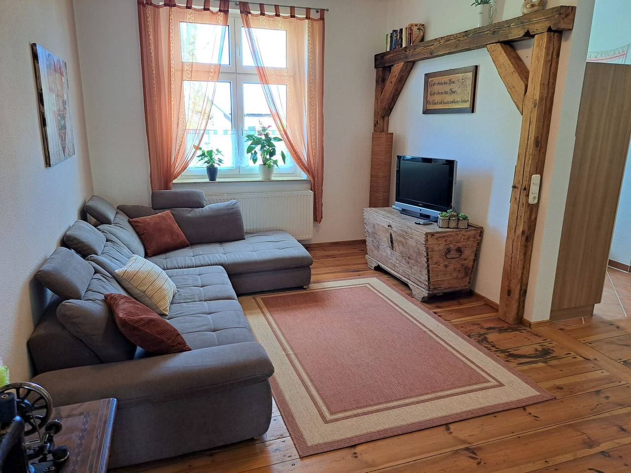 Appartement de vacances entier, Ferienhof Schönberg - Apartment 2, 60 sqm, 1 bedroom, max. 4 persons in Lindow, Ruppiner Seenland