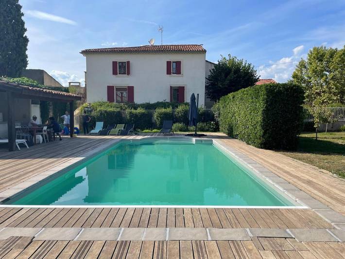 Villa pour 13 personnes, avec terrasse ainsi que piscine et jardin, animaux acceptés dans l' Hérault - 2