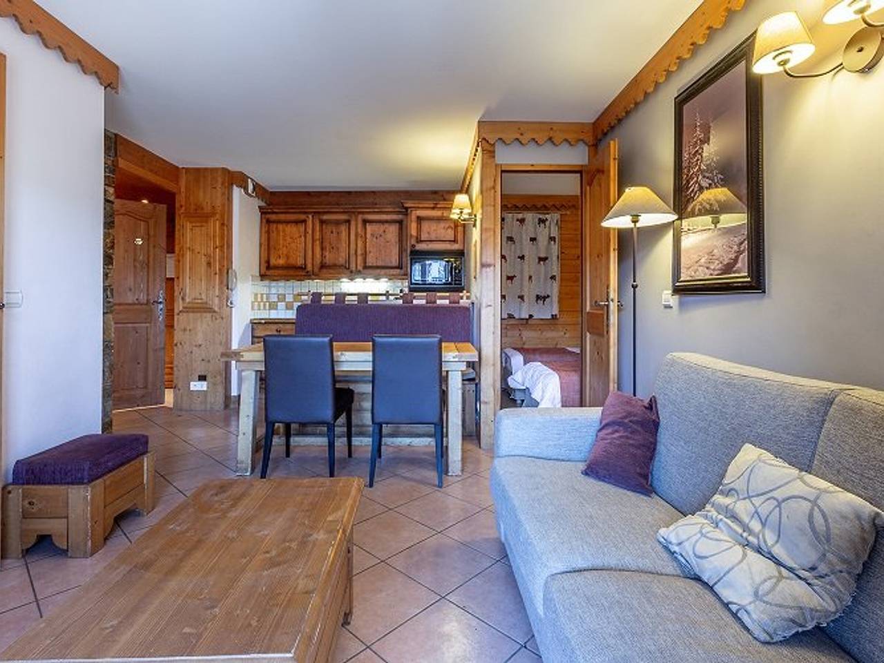 Appartement entier, Appart 6 pers, piscine, parking, Plagne Aime 2000 in Aime 2000, Aime-la-Plagne