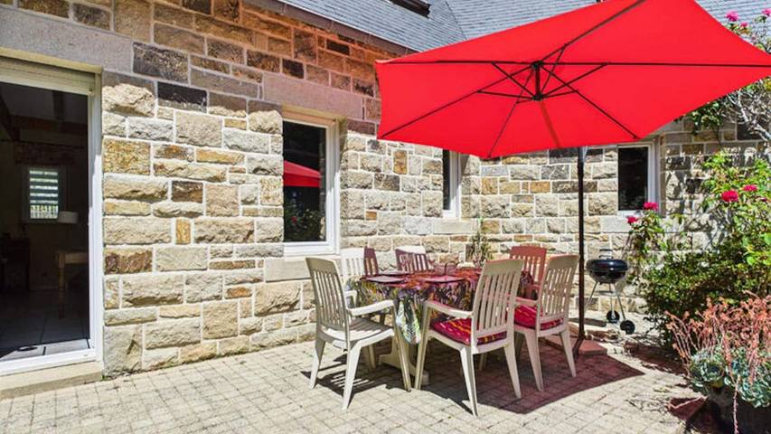 Gîte pour 9 personnes, avec jardin, animaux acceptés dans Plage Kerler Fouesnant