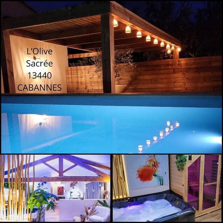 Maison d’hôte pour 2 personnes, avec Jacuzzi et Terrasse ainsi que Jardin et Piscine à Cabannes