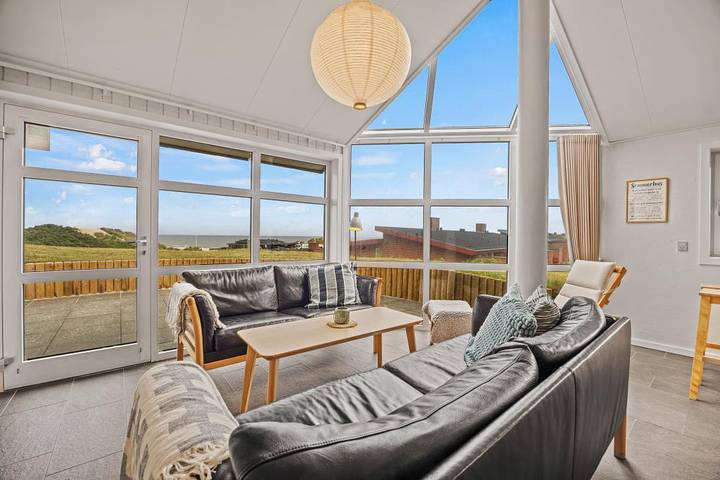 Ferienhaus mit Meerblick für 5 Personen, mit Ausblick und Balkon/Terrasse sowie Sauna, mit Haustier in Henne Strand - 2