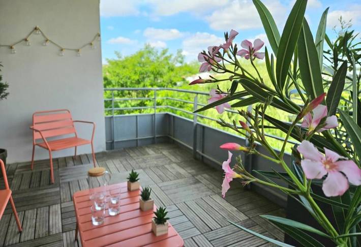 Ferienwohnung für 4 Personen, mit Terrasse und Ausblick - 1