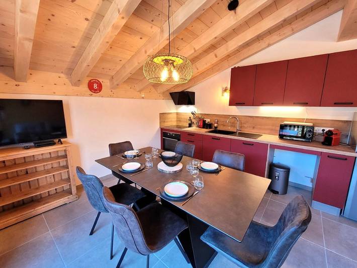 Chalet pour 6 personnes, avec balcon à Les Gets - 2