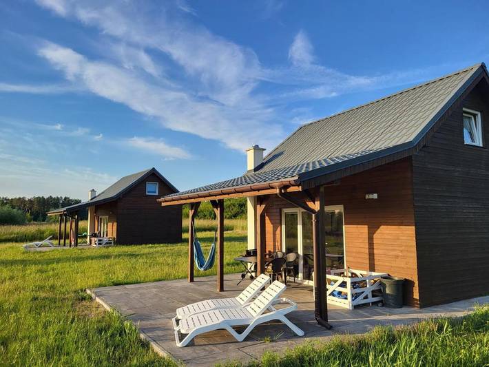 Dom dla 4 osób, z widok i widok na jezioro oraz taras, zwierzęta dozwolone w Województwo lubuskie