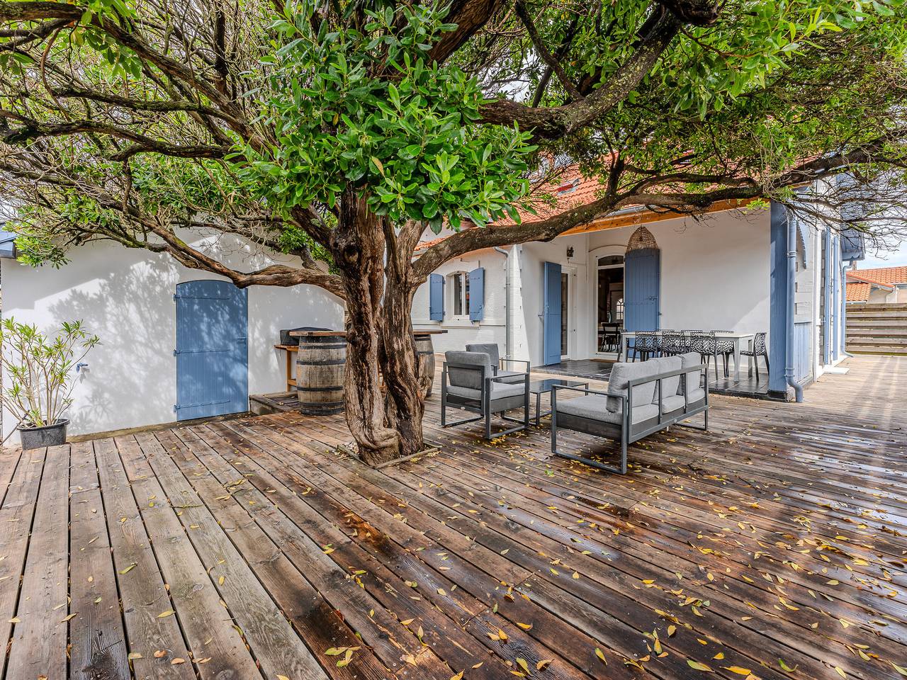 Maison avec jardin clos, proche océan et centre, Wifi, 7 pers, clim, plancha, non-fumeur in Biscarrosse Plage, Biscarrosse