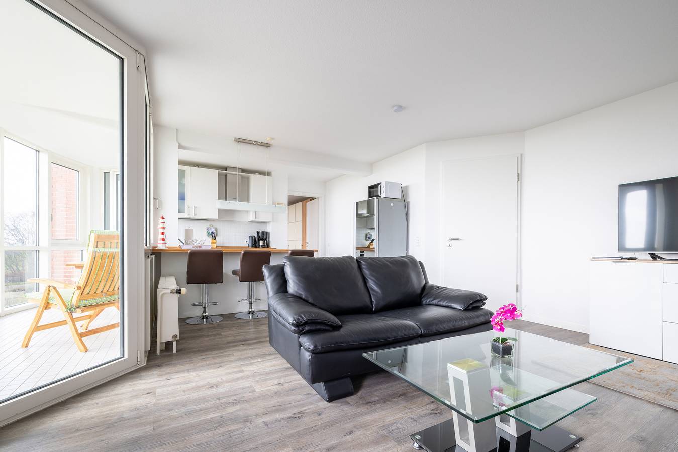 Geheel vakantieappartement, Vakantieappartement voor 2 personen met uitzicht in Südstrand (gebührenfrei), Wilhelmshaven