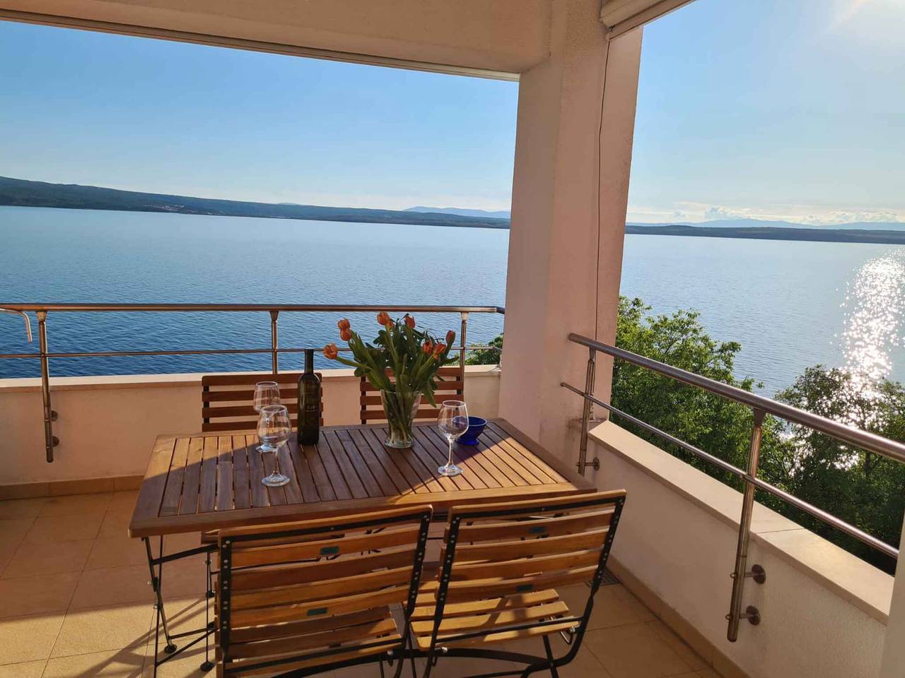 Hel semesterlägenhet, Holiday apartment with air conditioning and sea view  in Dramalj, Primorje-Gorski Kotar guovlu