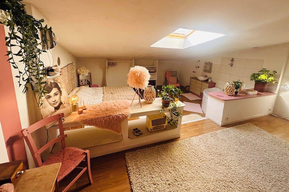 Magnificent spacious and quiet loft close to Troyes center and factory outlets in Troyes, Aube