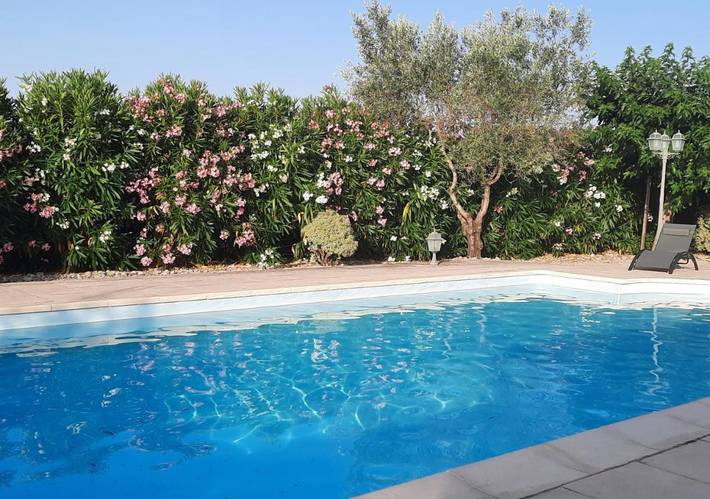 Location de vacances pour 5 personnes, avec jardin ainsi que vue et piscine à Rochegude - 2