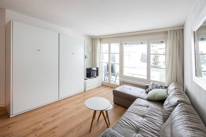 Ferienwohnung für 4 Personen, mit Garten und Balkon sowie Ausblick, mit Haustier in Davos - 2