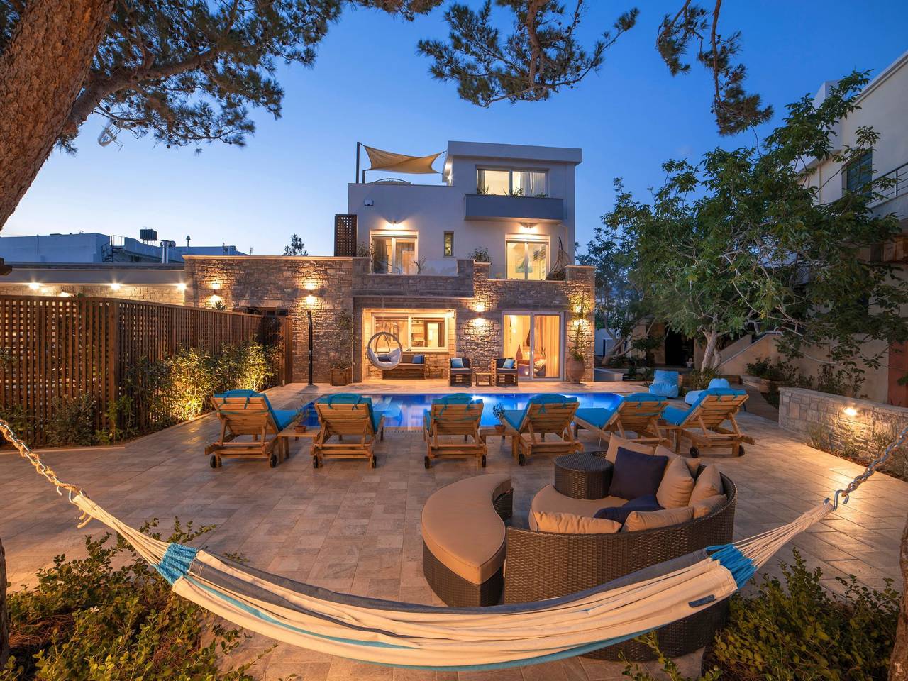 Luxuriöses Ferienhaus mit heizbarem Infinitypool in Koutsouras, Lasithi
