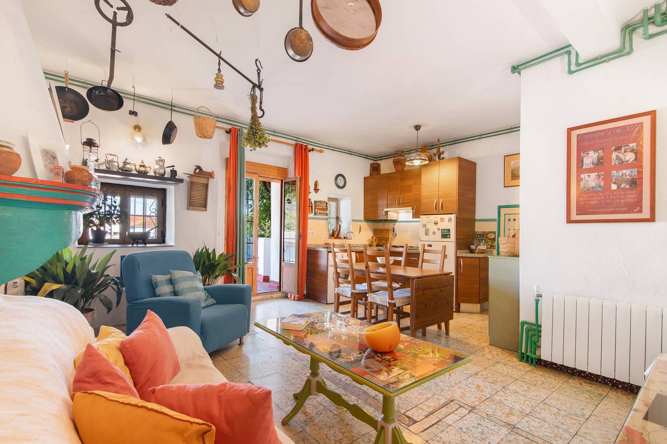 Country House 'La Rana Verde De Arriba' with Mountain View, Private Terrace and Wi-Fi in Los Romeros, Jabugo