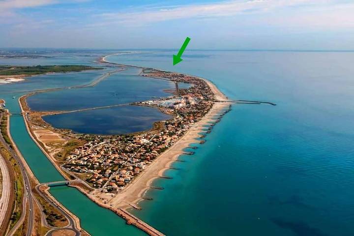 Gîte pour 5 personnes, avec piscine ainsi que terrasse et vue, animaux acceptés dans Plage des Aresquiers - 2