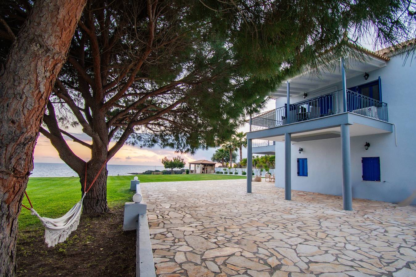 Finca 'Navarino Baths' mit Meerblick, Wi-Fi und Klimaanlage in Messenien