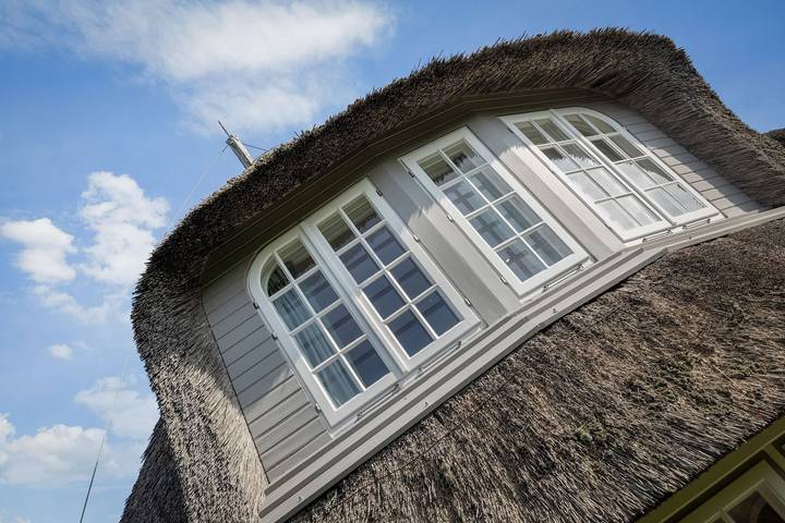 Exklusives 5 Sterne Reetdachhaus für 5 Pers. mit Sauna, Garten, Pkw-Stellplatz. in Kampen (Sylt), Sylt