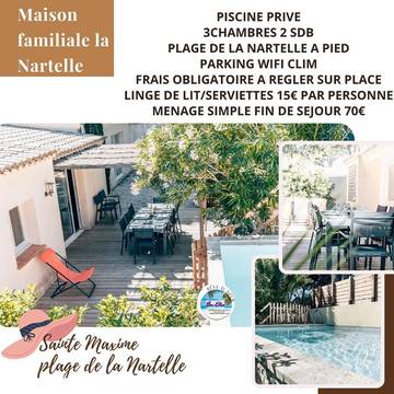 Villa pour 6 personnes, avec piscine et jardin à Sainte-Maxime