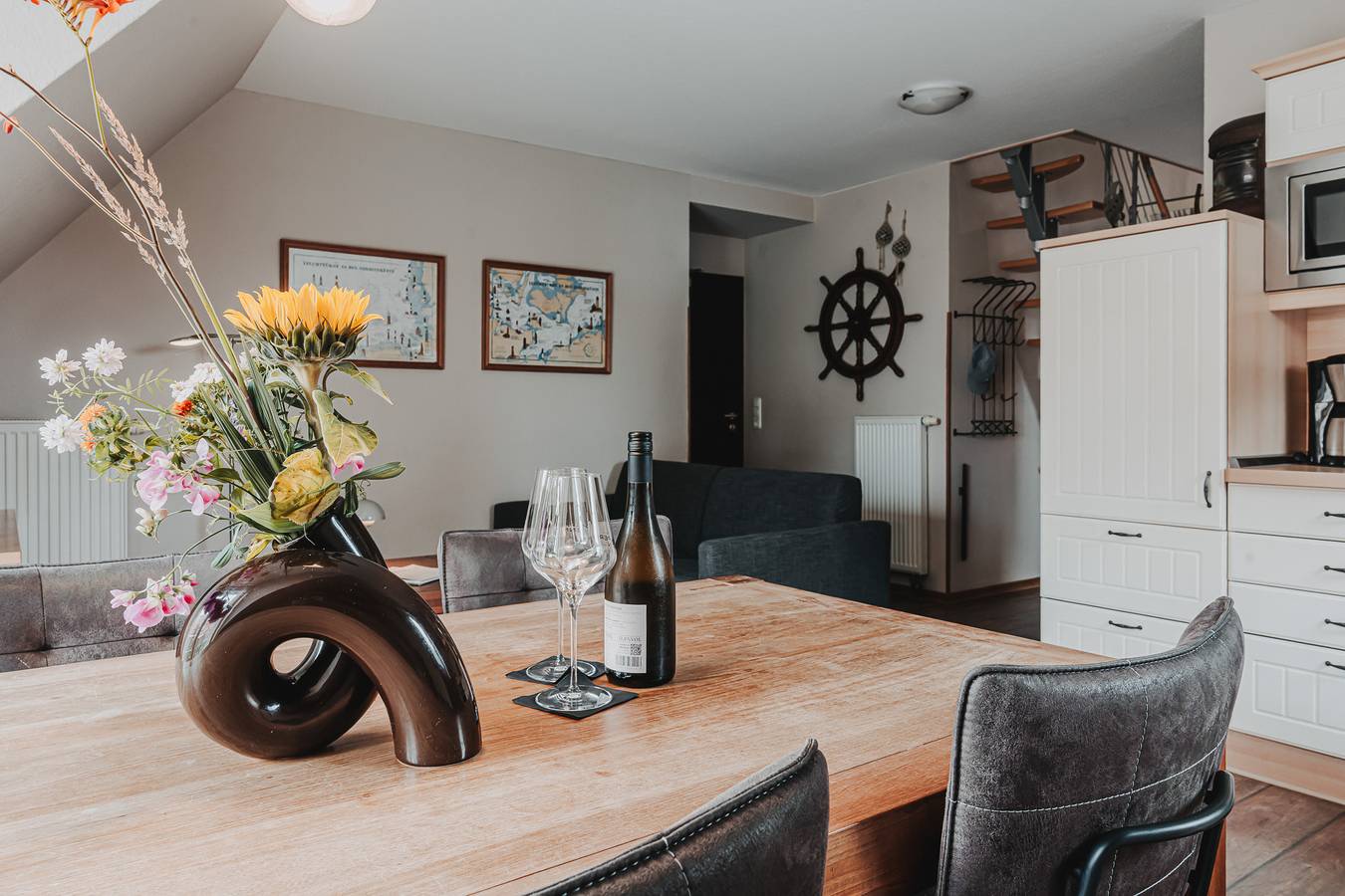 Ganze Wohnung, Ferienwohnung 'Gorch Fock' mit gemeinsamer Terrasse, gemeinsamem Garten und Wlan in Baltrum