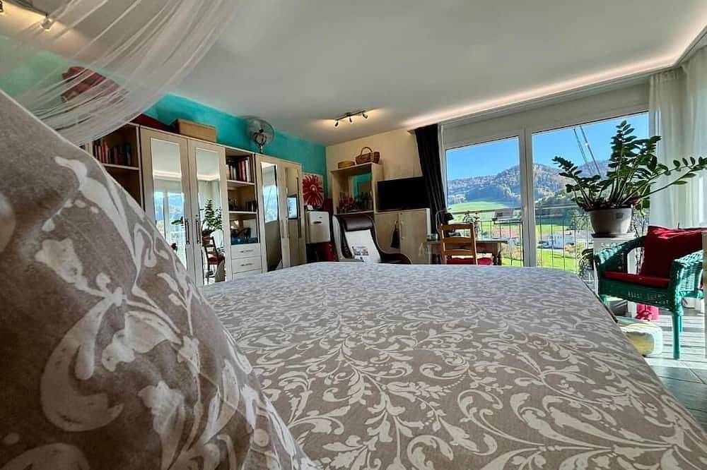 Atelier 1st.fl.doubleroom kingsicebed/showerbath/balcony/mountain & castel view in Zullwil, Kanton Solothurn