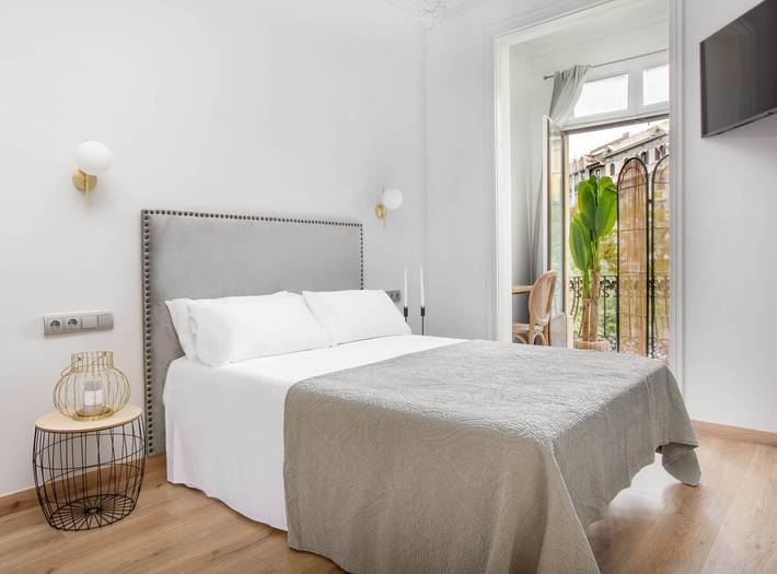 Quarto para 2 pessoas, com varanda em Barcelona