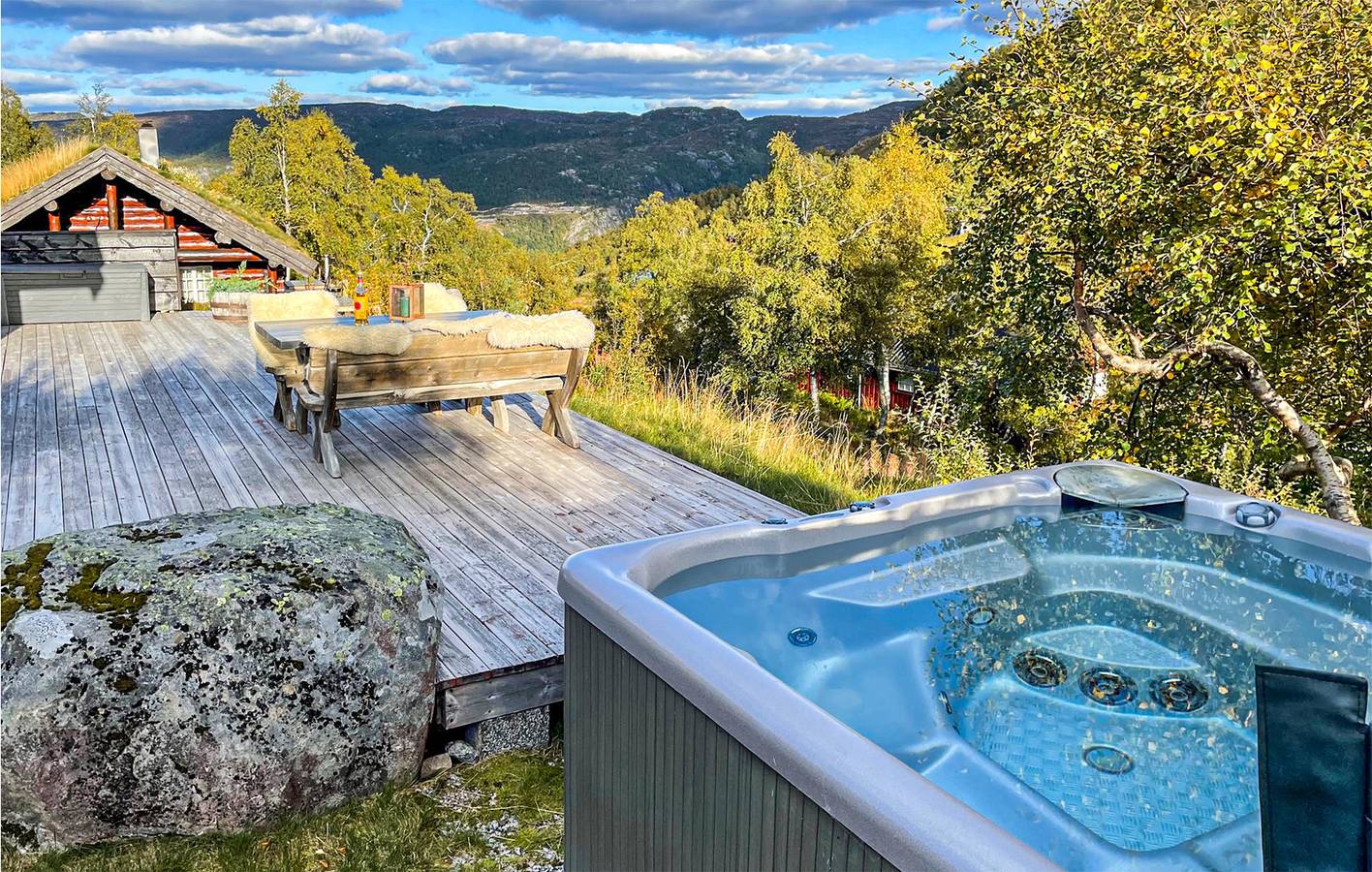 Ferienhaus für 10 Personen mit Garten in Åseral
