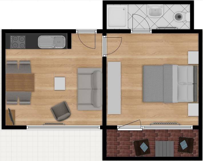 Ferienwohnung für 4 Personen, mit Balkon, mit Haustier auf Norderney - 2