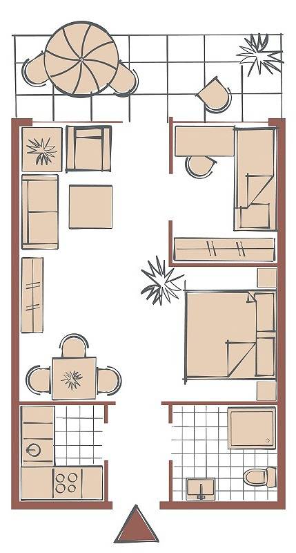 Ferienwohnung für 4 Personen, mit Meerblick und Balkon, kinderfreundlich in Großenbrode - 2