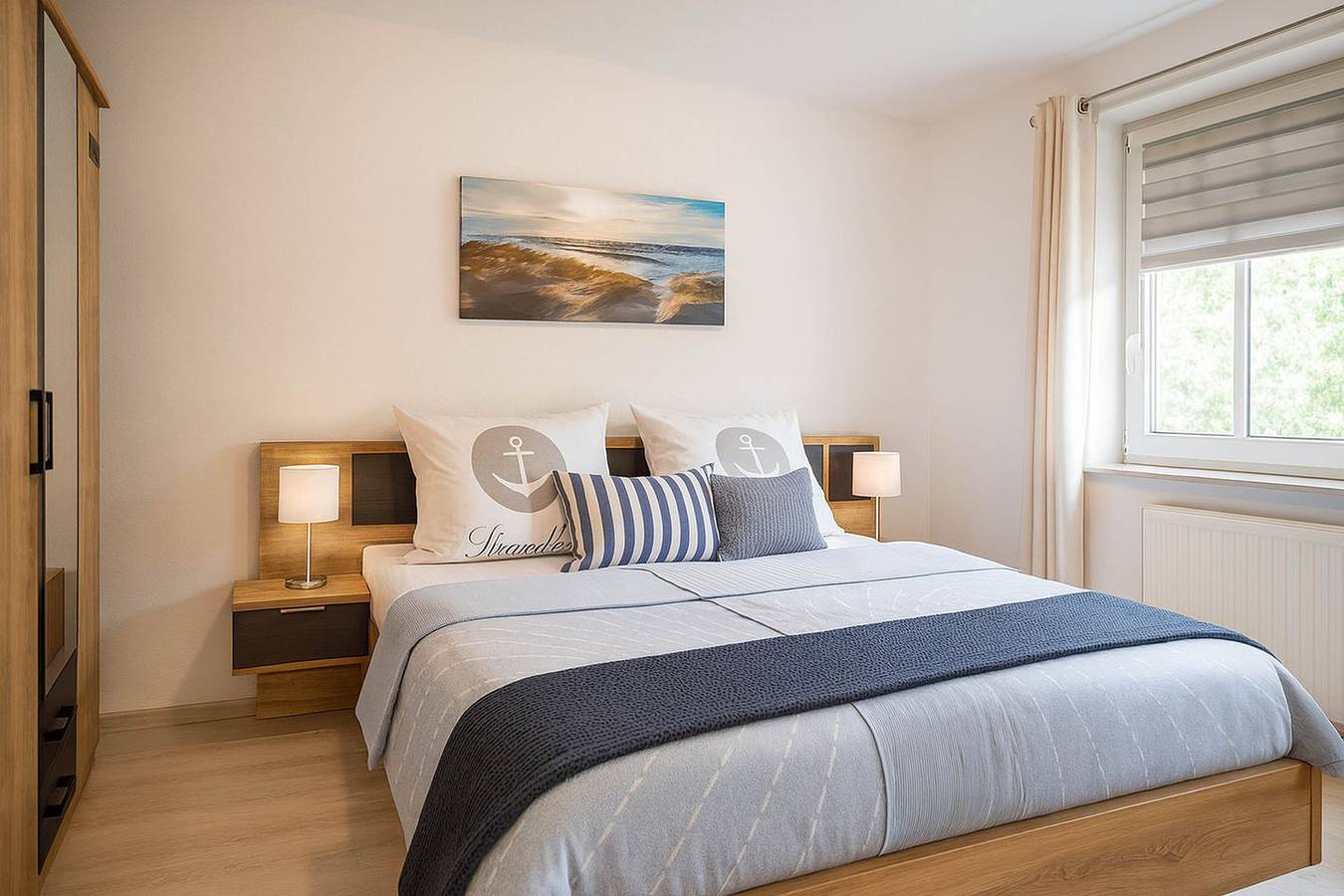 Ganze Wohnung, Modernes Ferienapartment Boje 9 mit Balkon und Strandnähe in Schillig in Schillig Strand, Wangerland